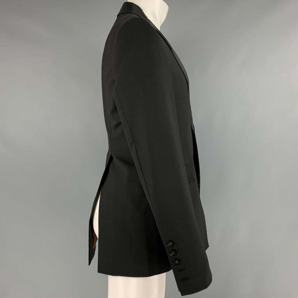 RICK OWENS Black Polyester Blend Single Button Jacket - Picture 3 of 10